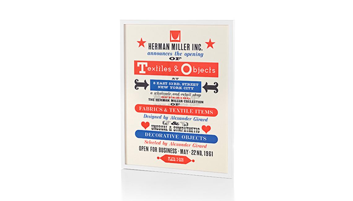 HERMAN MILLERTextiles & Objects Poster 海報