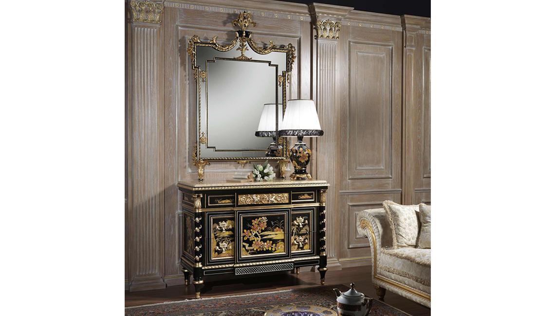 Luxury classic chest of drawers, collection Chinoiserie, art. 2095 梳妝臺(tái)