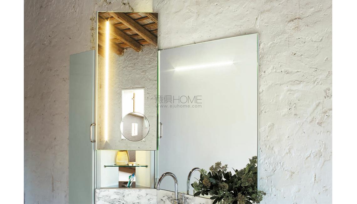 SPECCHIO LUCE LED E PENSILE CONTENITORE U&D鏡子