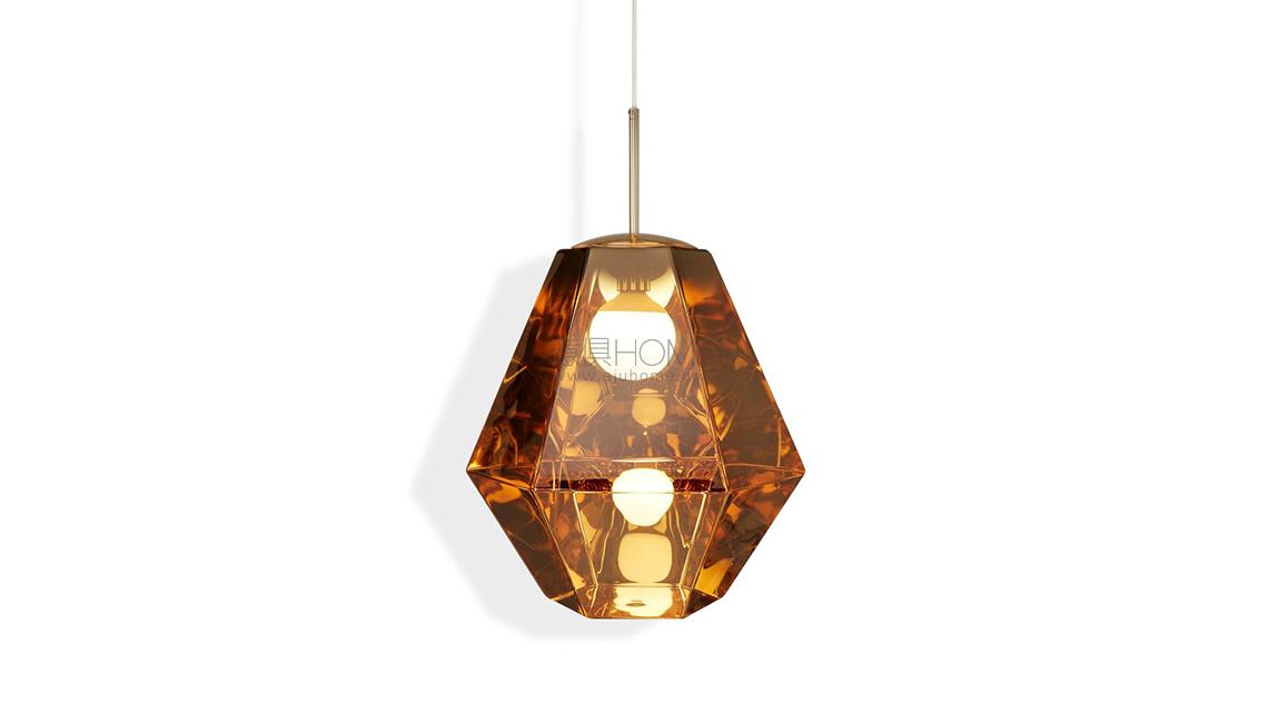 CUT TALL PENDANT GOLD吊燈