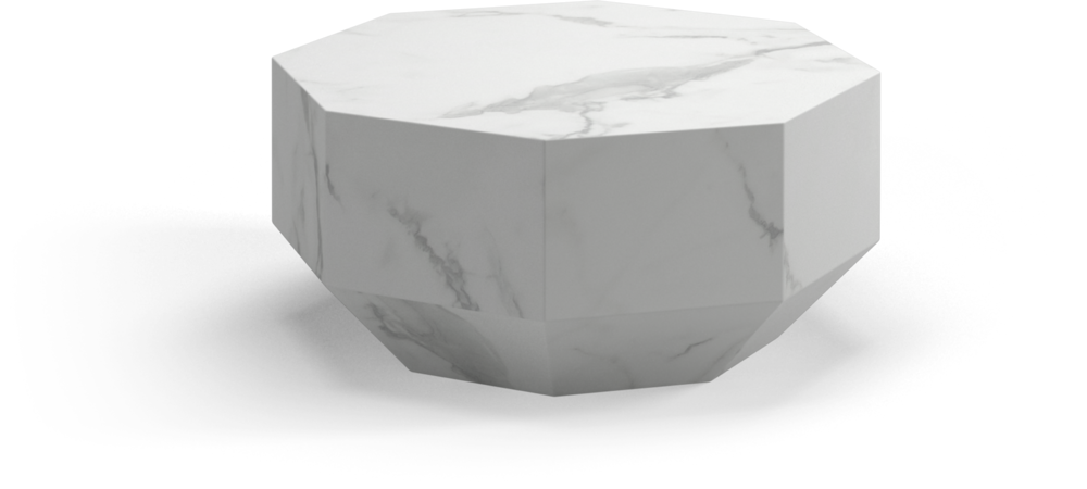 Gem-Coffee Table Bianco Ceramic 茶幾