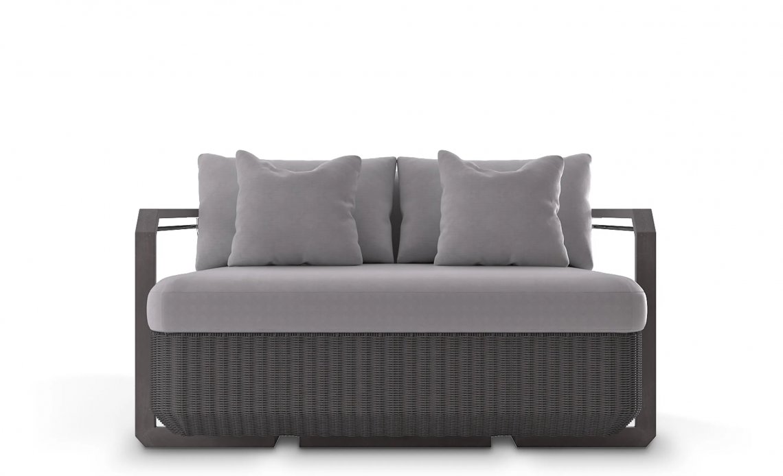 LUXXUHAMPTON GREY TWO SEAT SOFA多人沙發