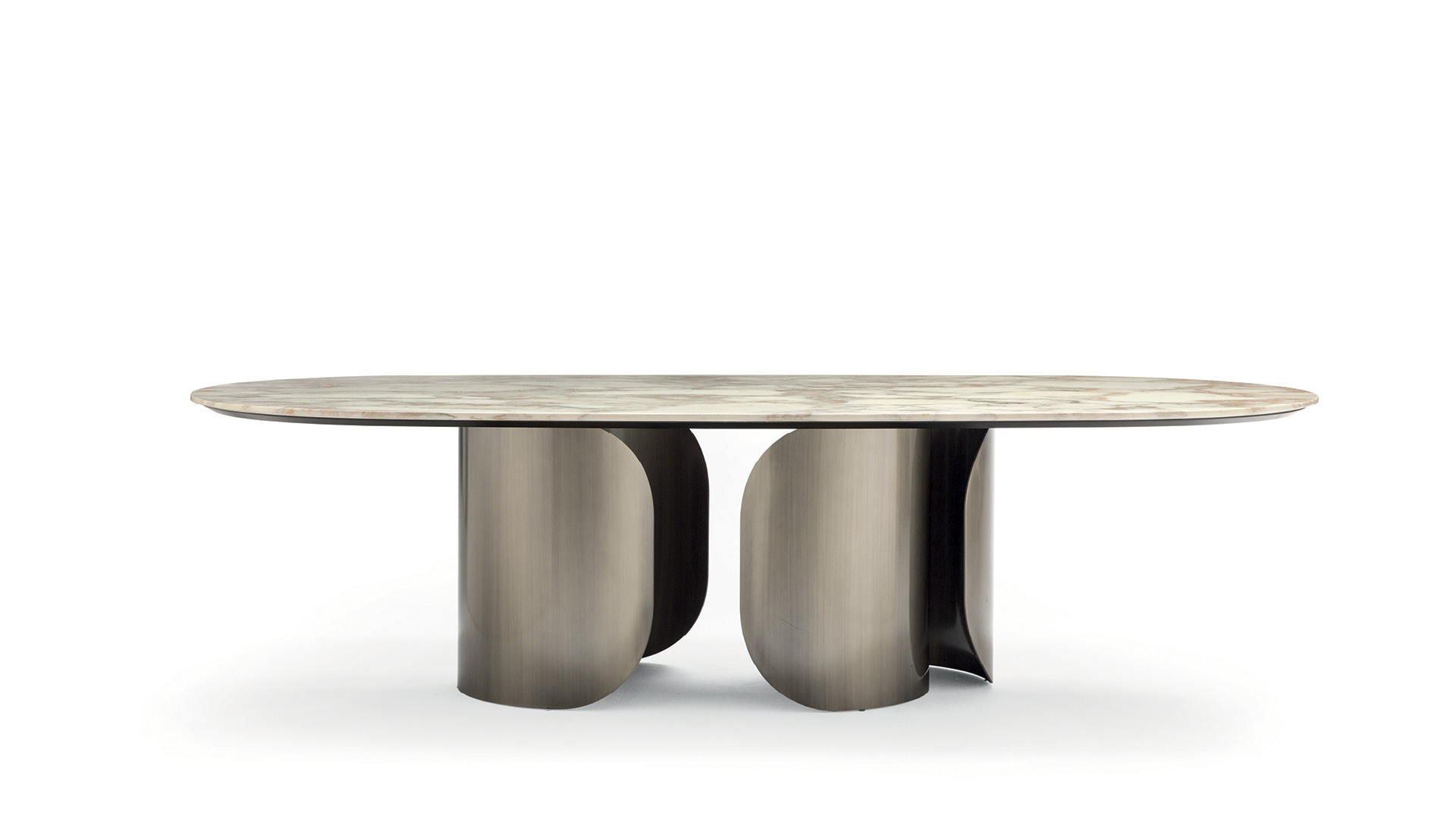 OPERAOSCAR 帶金屬底座長餐桌