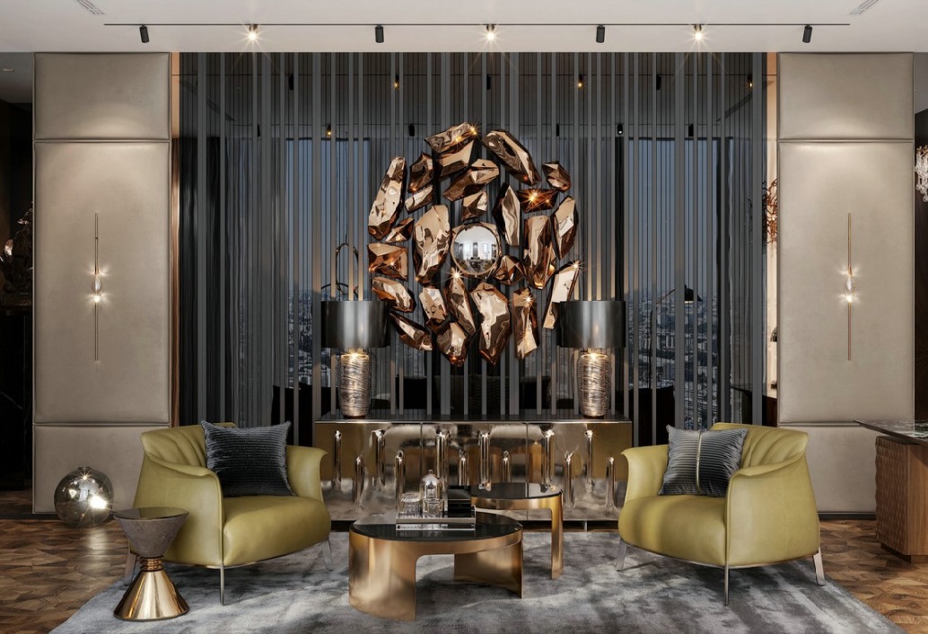 Poltrona Frau奢華現代客廳